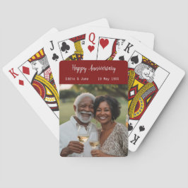 Baralho Foto do Aniversário Cartões de Poker Modernos Borg