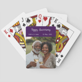 Baralho Foto do aniversário do Cartões de Poker Modernos E