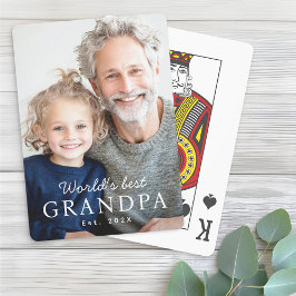 Baralho Foto do ano mais recente do melhor avô do mundo