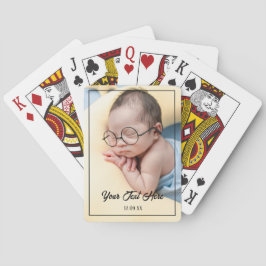 Baralho Foto do cheio - Cartões de Reprodução de Texto Per