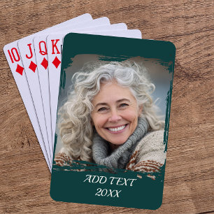 Baralho Foto do cheio Custom Poker - Emerald Green