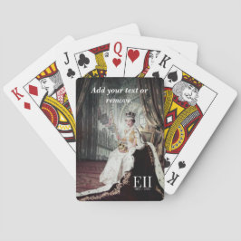 Baralho Foto oficial de coroação da Rainha Elizabeth II,