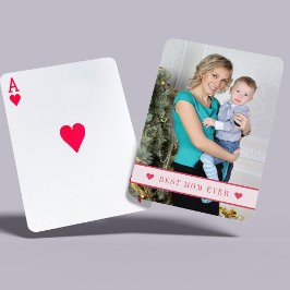 Baralho Foto personalizada com texto personalizado família