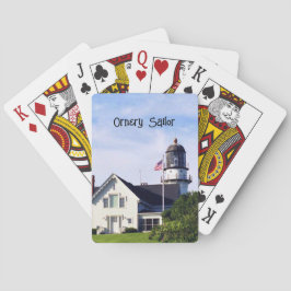 Baralho Foto personalizada da Casa de Luz de Cape Elizabet