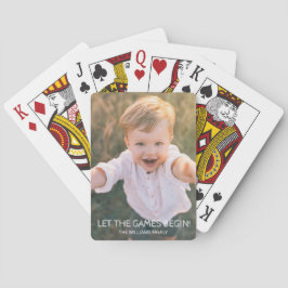 Baralho Foto personalizada da família que permite o início