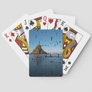 Baralho Foto personalizada de escape de máscara de amor d