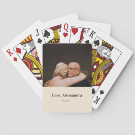 Baralho Foto personalizada do Dia de os pais