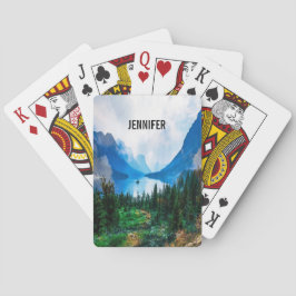 Baralho Fotografia da Cena Natureza, Montanhas Rusticais