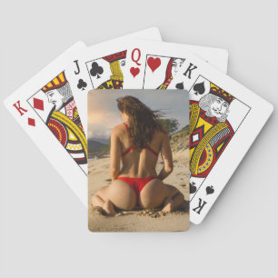 Baralho Fotografia da Garota Bikini de Verão