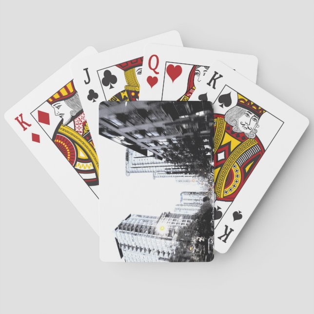 Baralho fotografia de cidade a noite (Verso)
