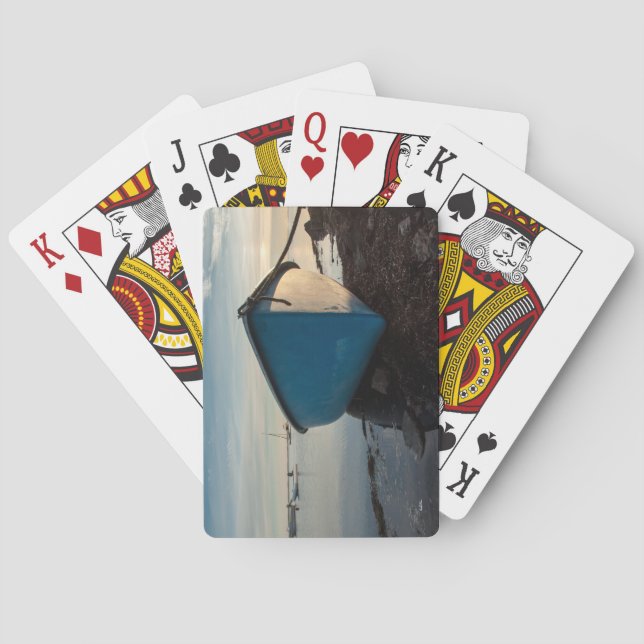 Baralho fotografia de um barco (Verso)