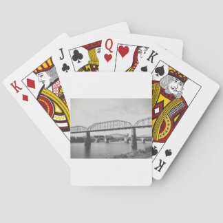 Baralho Fotografia em preto e branco de ponte dupla
