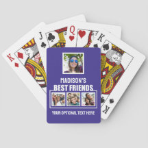 Fotos, texto e cor personalizados dos melhores ami