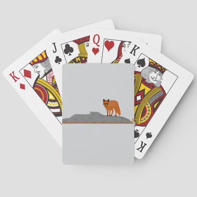 Baralho 🦊 Fox on the Rock "Poker" Playing Cards (Verso)