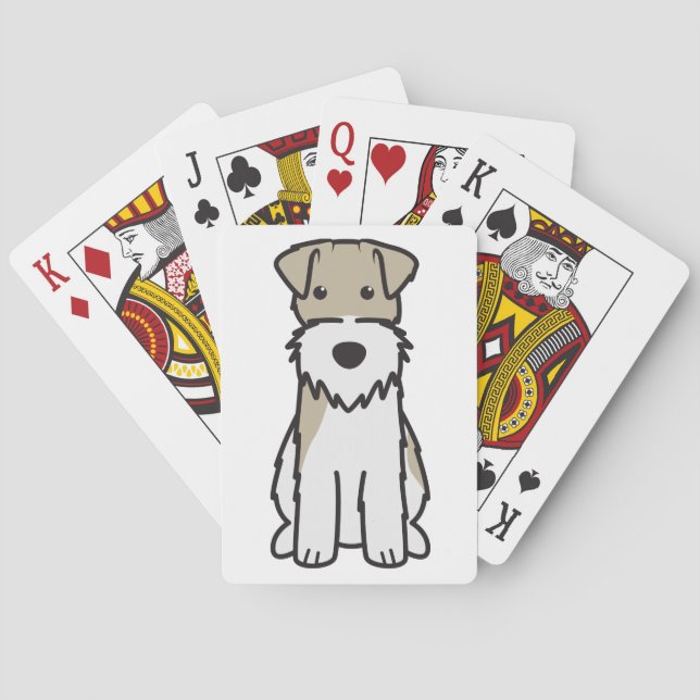 Baralho Fox Terrier Dog Cartoon (Verso)