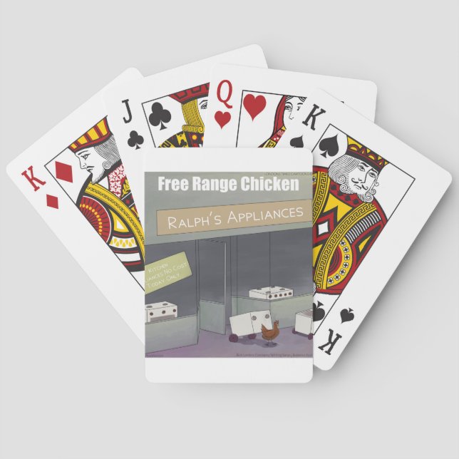 Baralho Frango de rick London Funny Free Range (Verso)