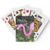 Frank o Flamingo Jogando Cartas