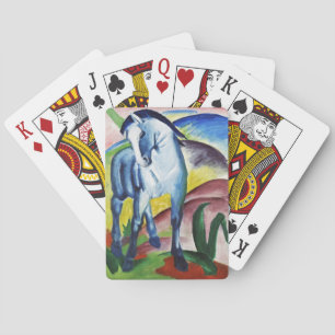 Baralho Franz Marc Moderno Cavalo Azul I Arte Expressionis