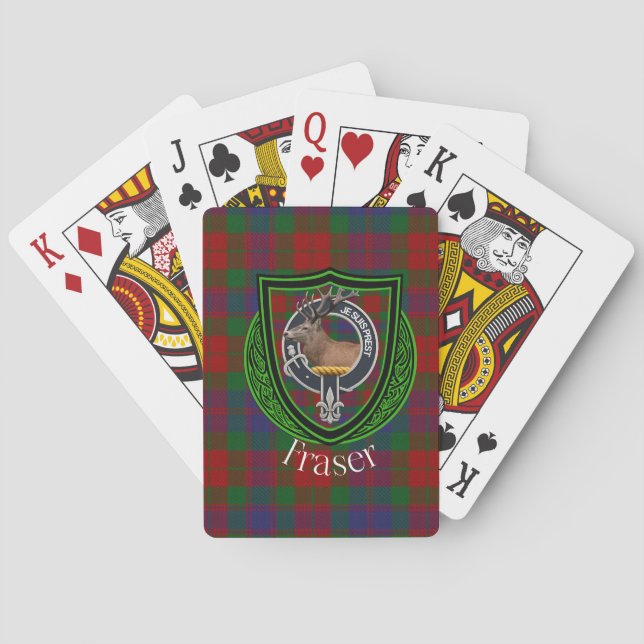 Baralho Fraser Scottish Clan Tartan & Crest (Verso)