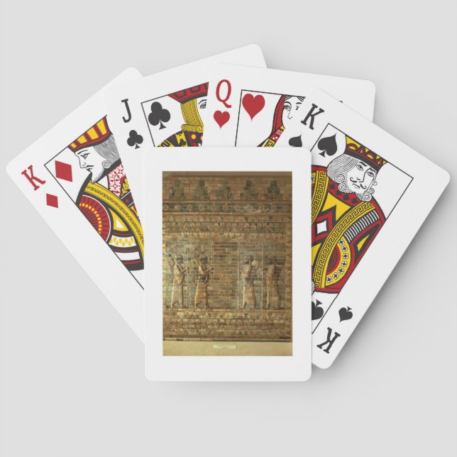 Baralho Friso dos arqueiros da guarda do rei persa, para (Verso)