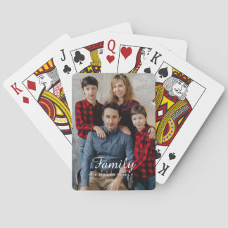 Baralho Full Photo - Vertical Custom Script Family Text