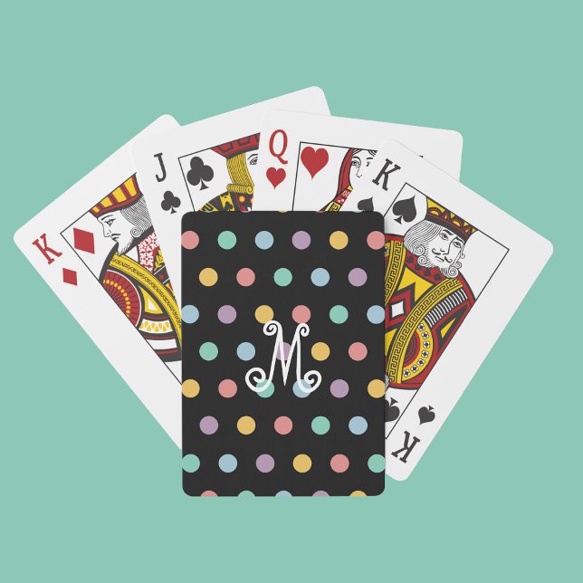 Baralho Fun Modern Monogram Playing Cards (Criador carregado)