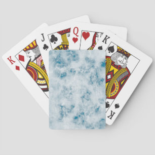 Baralho Fundo de Textura Azul Marble