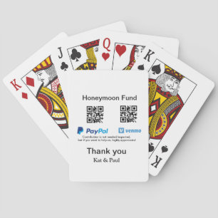 Baralho Fundo Honeymoon PayPal Venmo obrigado de código QR
