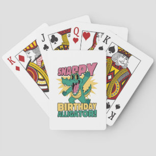 Baralho Funny Alligator Lover e Birthday Crocodile Gator