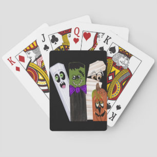 Baralho Funny Frankenstein Ghost Pumpkin Homem Invisível