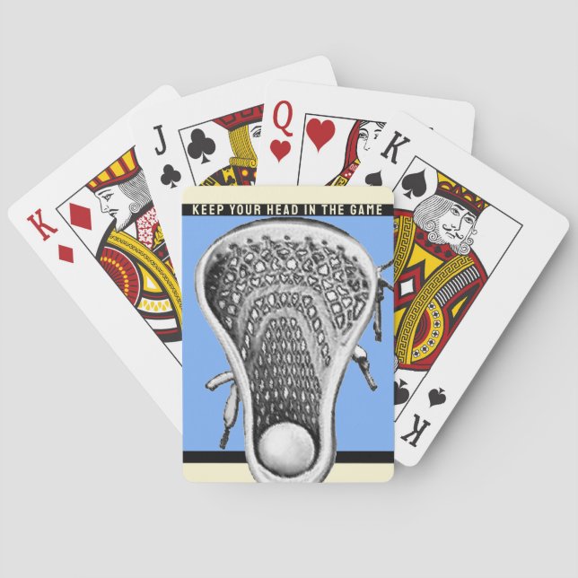 Baralho Funny Lacrosse Gift (Verso)