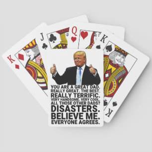 Baralho Funny Trump Father Birthday Card