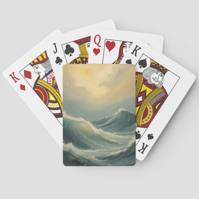 Baralho Fúria do Oceano no amanhecer (Verso)