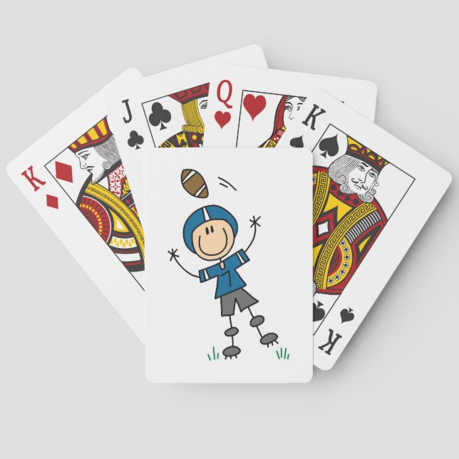 Baralho Futebol de Boneco Azul (Verso)