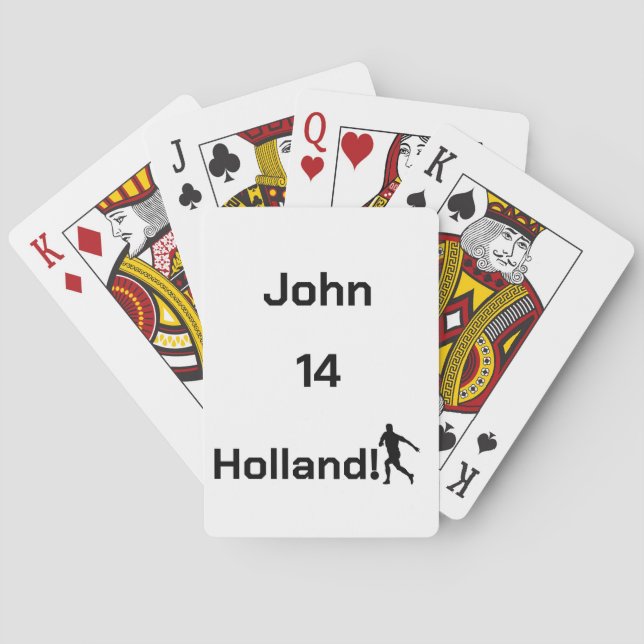 Baralho Futebol holandês, personalizável (Verso)