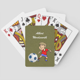 Baralho Futebol - Imagem do jogador e bola - Personalizar