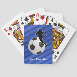 Baralho Futebol - Silhueta de Jogador e Bola - personalize