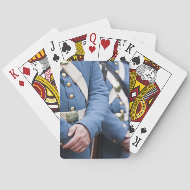 Baralho Fuzileiros navais civis da Guerra-era dos E.U., (Verso)