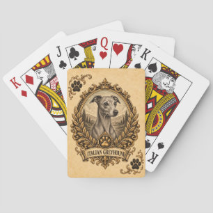Baralho Galgo Italiano, Cão de Herança Vintage