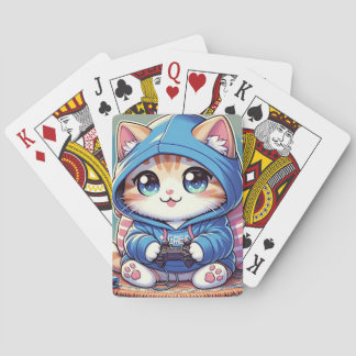 Baralho Gamer Cat. Jogador Reproduzível em Cozy Setting
