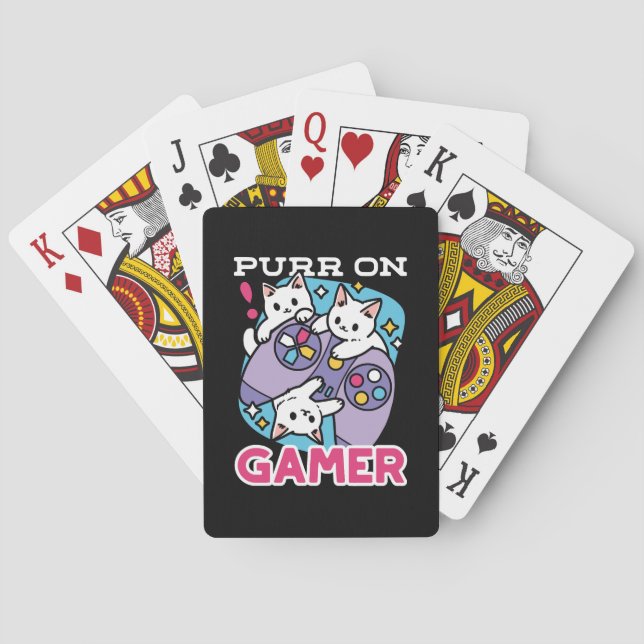 Baralho Gamer Design - Purr On Gamer Joystick Art (Verso)