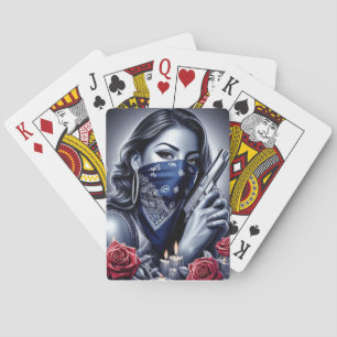 Baralho Gangster Girl Hip Hop chicano art Design