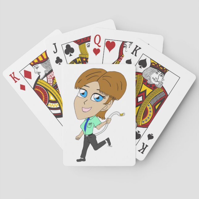 Baralho garota chibi com uma cauda (Verso)