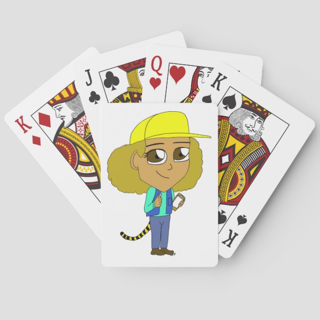 Baralho garota chibi com uma cauda de tigre (Verso)