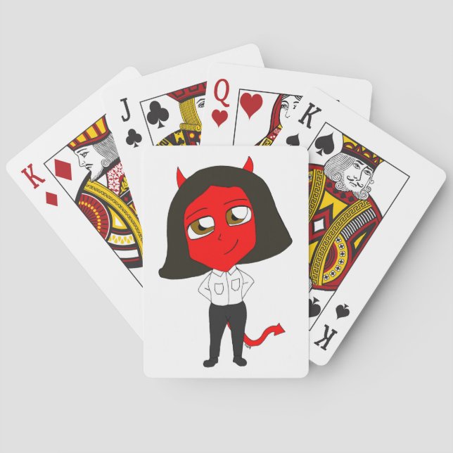 Baralho garota diabinha chibi (Verso)