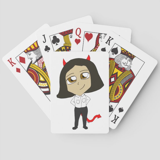 Baralho garota diabinha chibi (Verso)