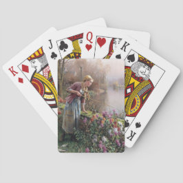 Baralho Garota francesa pescando na Bretanha