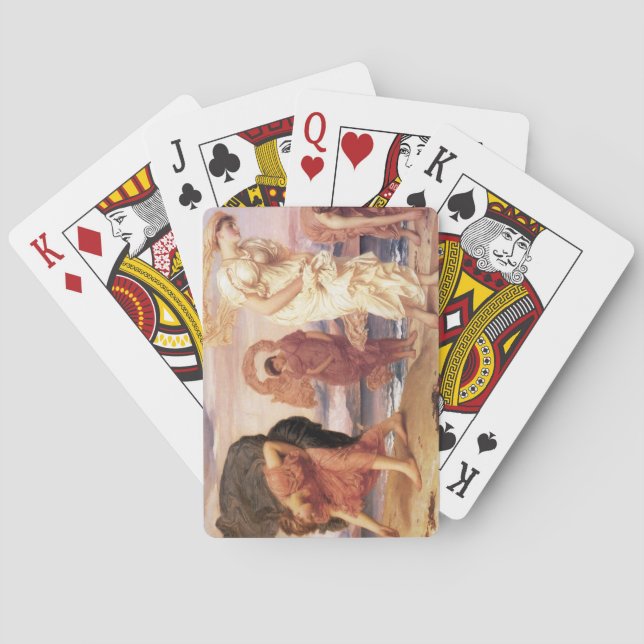 Baralho Garotas Gregas Antigas Pegando Pebolhas (Verso)