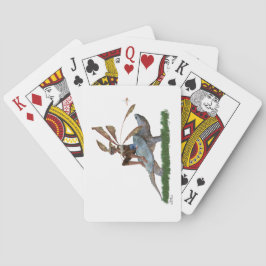 Baralho Garoto Fada Andando Em Cartões De Brincadeira Clás