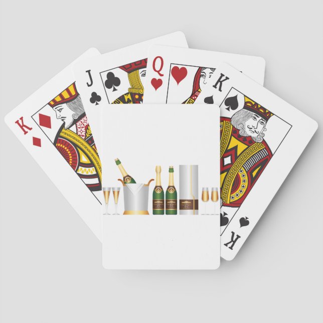 Baralho garrafas de champanhe (Verso)